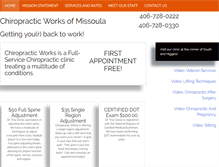 Tablet Screenshot of missoulaspine.com